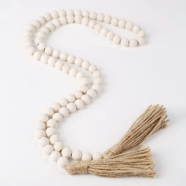 Wood Bead Garland with Tassels - Image 3
