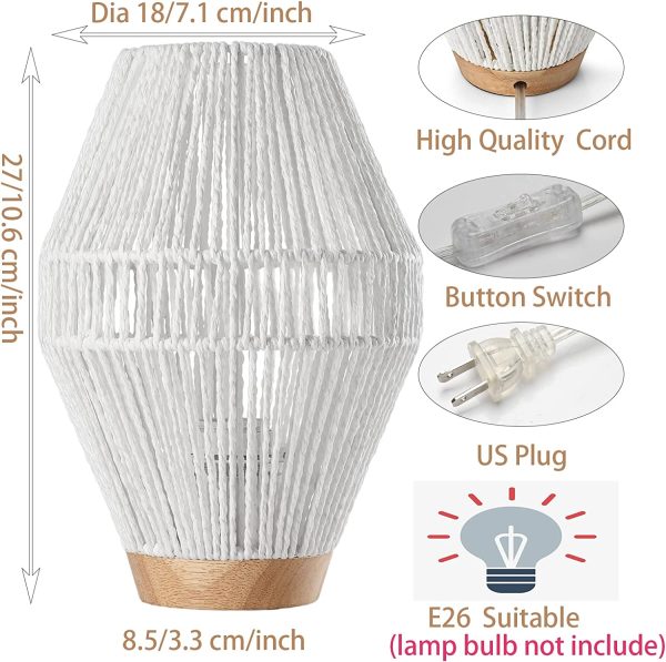 Boho Woven Cage Lamp - Image 22