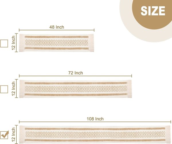 Macrame Cream Table Runner - Image 10