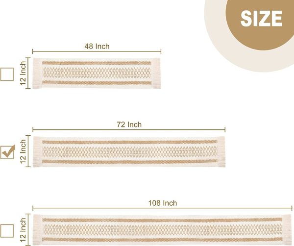Macrame Cream Table Runner - Image 40