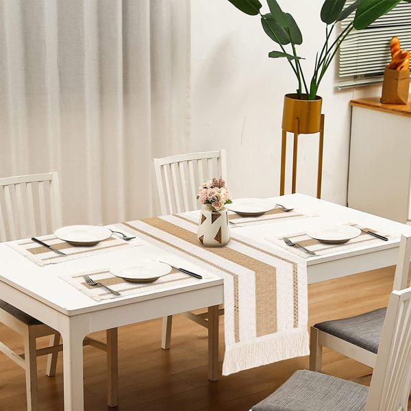 Macrame Cream Table Runner - Image 16
