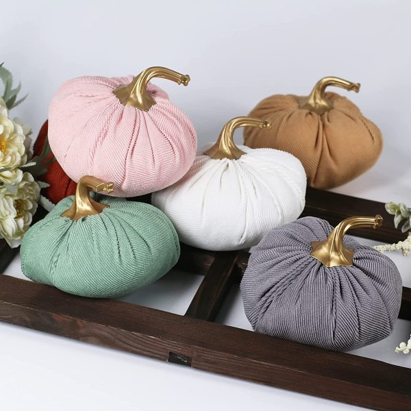 Fabric Artificial Pumpkins Set - Image 6