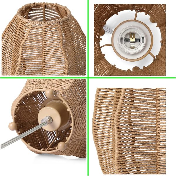Boho Woven Cage Lamp - Image 12