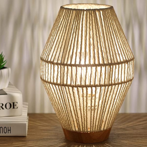 Boho Woven Cage Lamp - Image 21