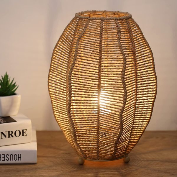 Boho Woven Cage Lamp - Image 7