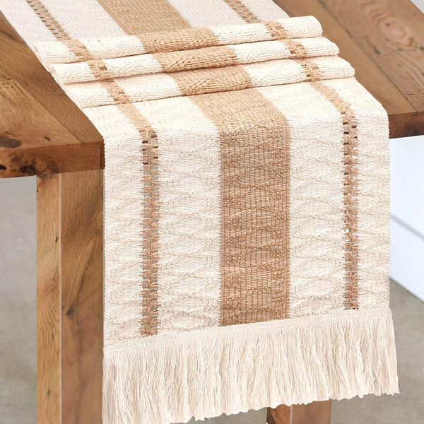 Macrame Cream Table Runner - Image 13