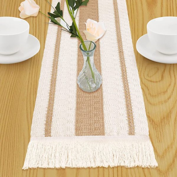 Macrame Cream Table Runner - Image 17