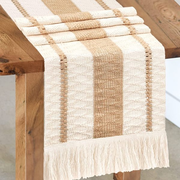 Macrame Cream Table Runner - Image 20