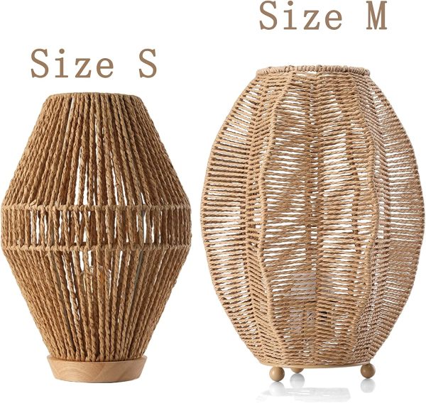 Boho Woven Cage Lamp - Image 8