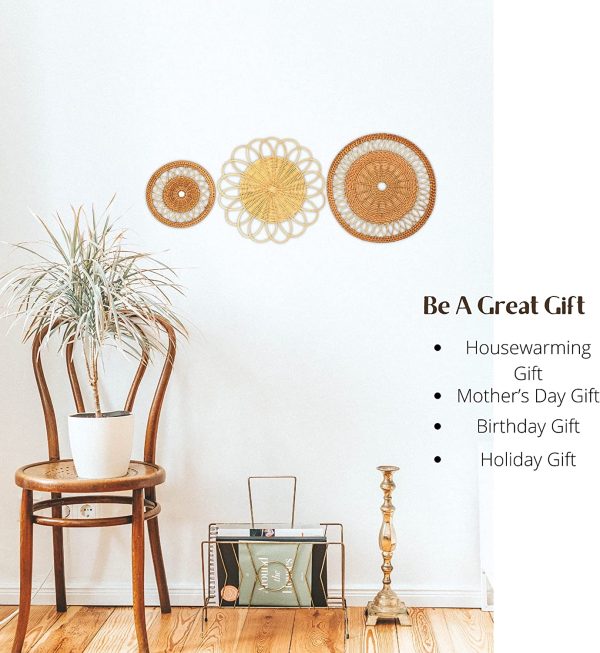 Flat Woven Wall Basket Set - Image 6