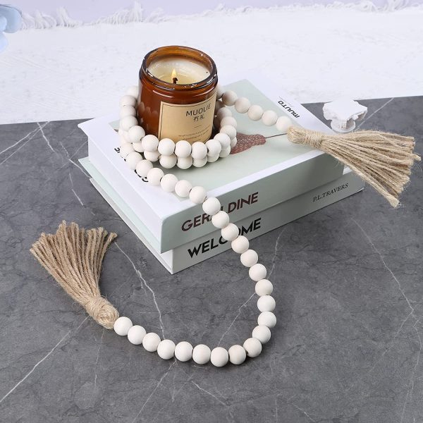 Wood Bead Garland with Tassels - Image 8