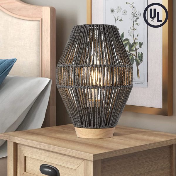 Boho Woven Cage Lamp - Image 16