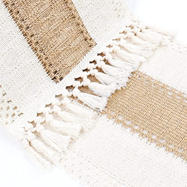 Macrame Cream Table Runner - Image 26
