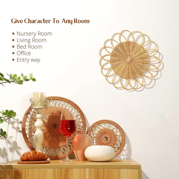 Flat Woven Wall Basket Set - Image 4