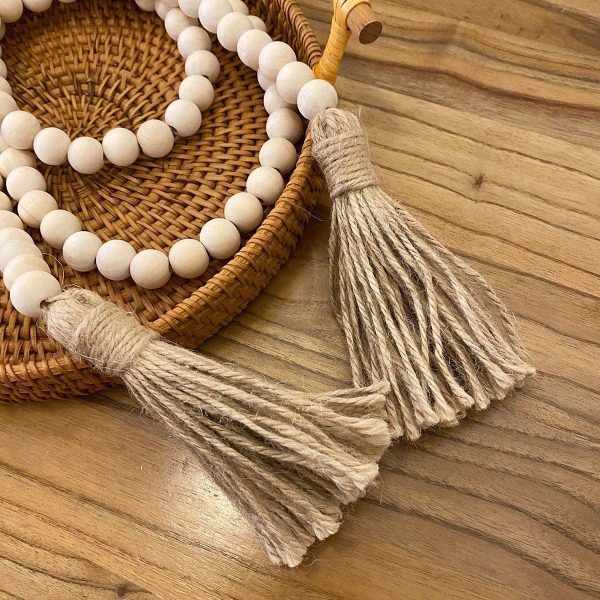 Wood Bead Garland with Tassels - Image 5