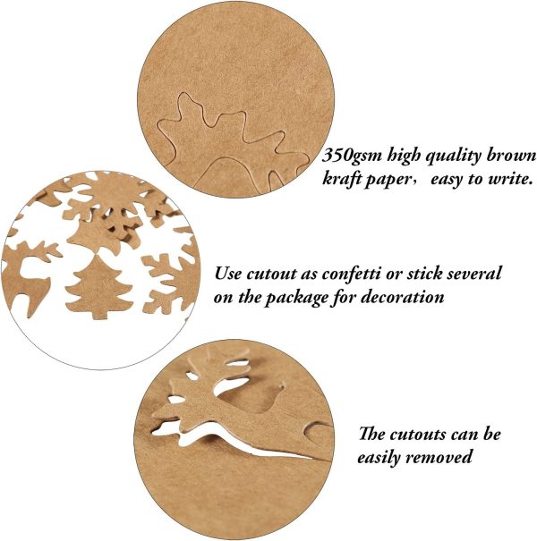 Kraft Christmas Tags - Image 3