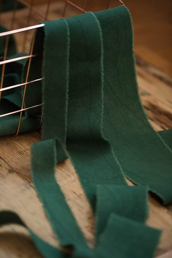 Dark Green Velvet Ribbon - Image 4