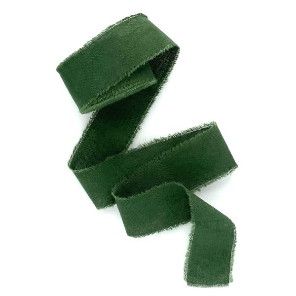 Dark Green Velvet Ribbon