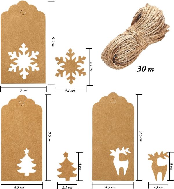 Kraft Christmas Tags - Image 2