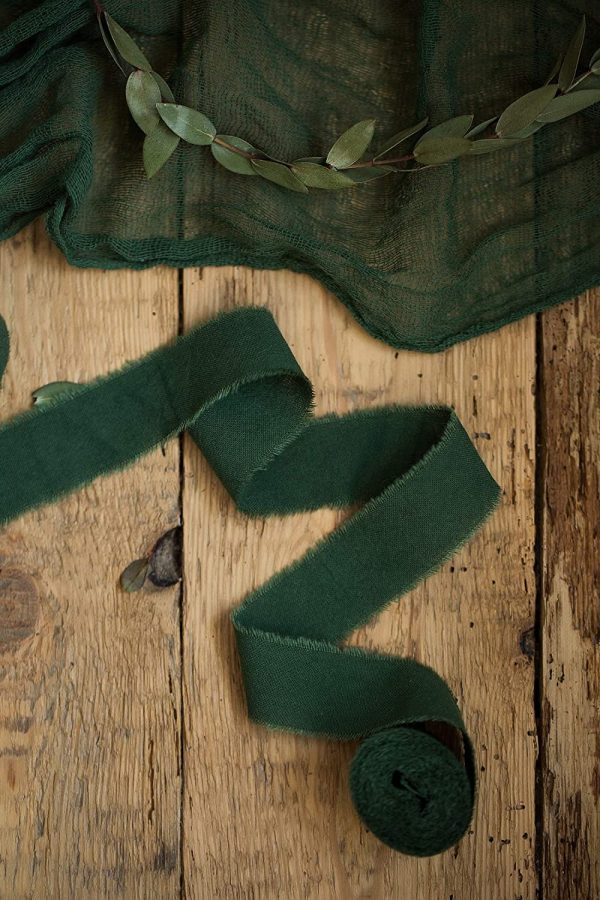 Dark Green Velvet Ribbon - Image 6