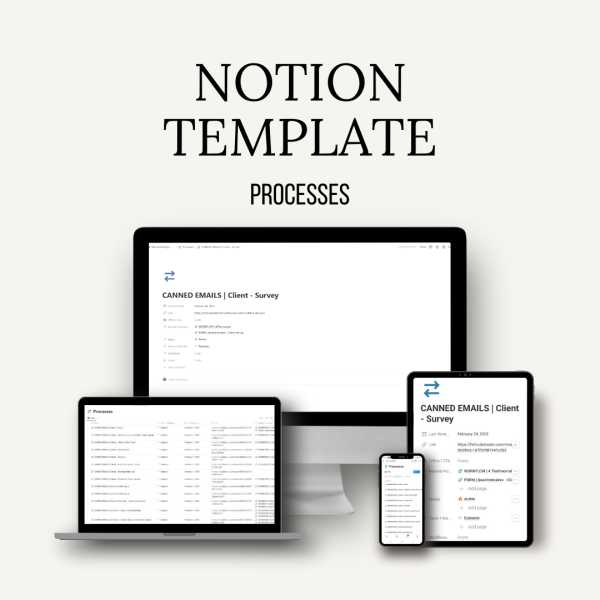 Notion Template - Processes