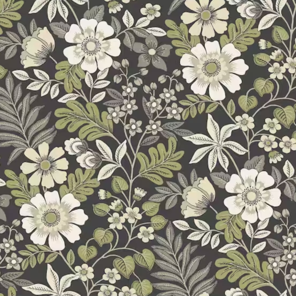 Enhance your home decor with the exquisite Voysey Black Floral Wallpaper. This stunning wallpaper features a captivating black floral design, adding a touch of elegance and sophistication to any room. Shop now and transform your space with this timeless wallpaper.