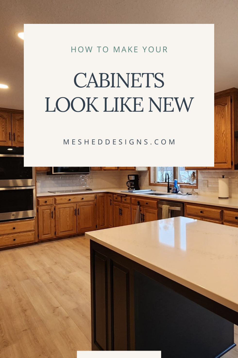 Budget-Friendly Kitchen Cabinet Refresh - MeshedDesigns