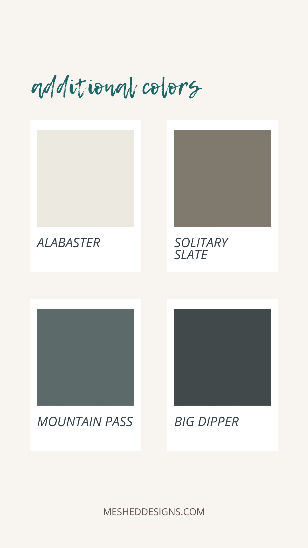 Sherwin Williams May Additional Paint Colors