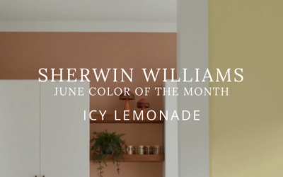 June Paint Color of the Month | Sherwin-Williams Icy Lemonade