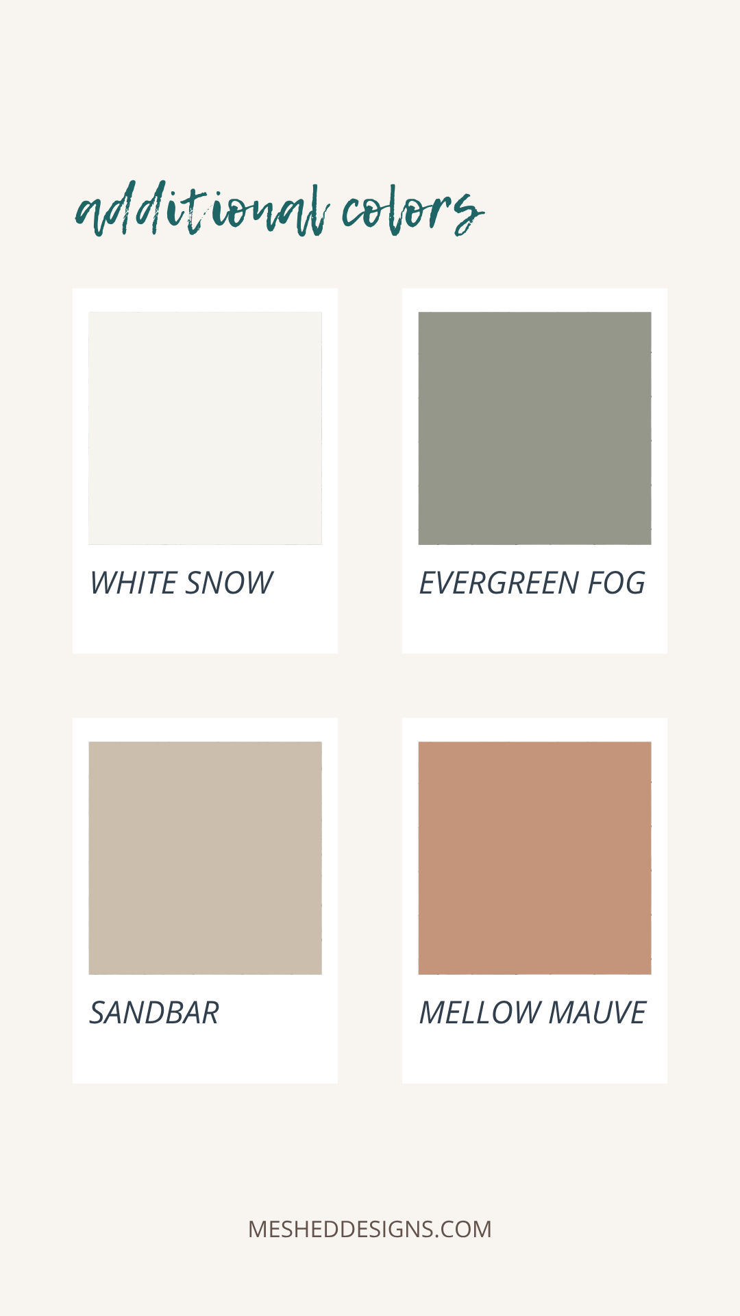 sherwin williams June additional colors