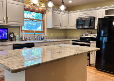 Painted Kitchen Cabinetry + New Hardware |  Monticello, Minnesota