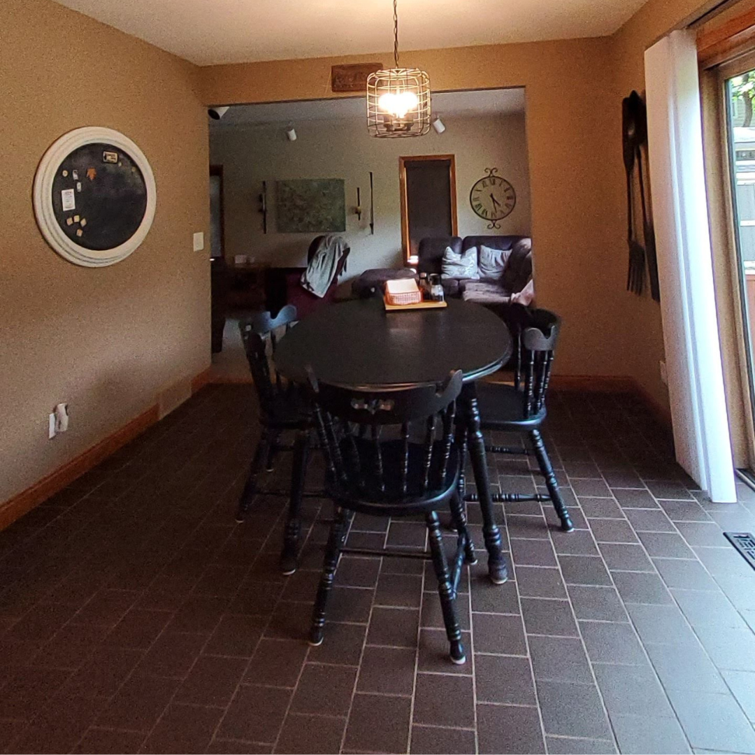 The Dining Room was feeling a bit dark.  This is something paint can often fix.  
