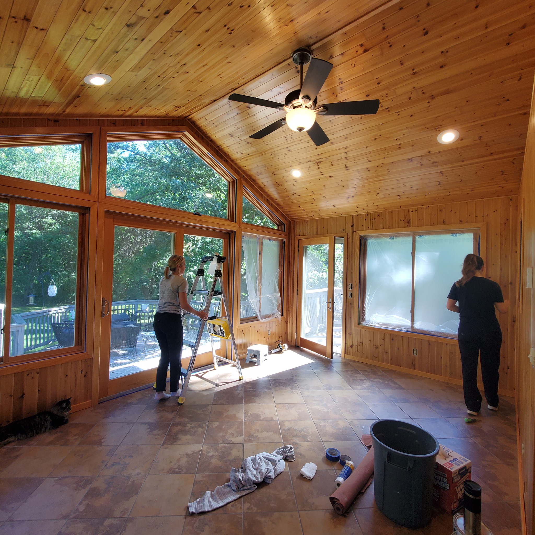 Porches need painting too.  This got a major refresh! 