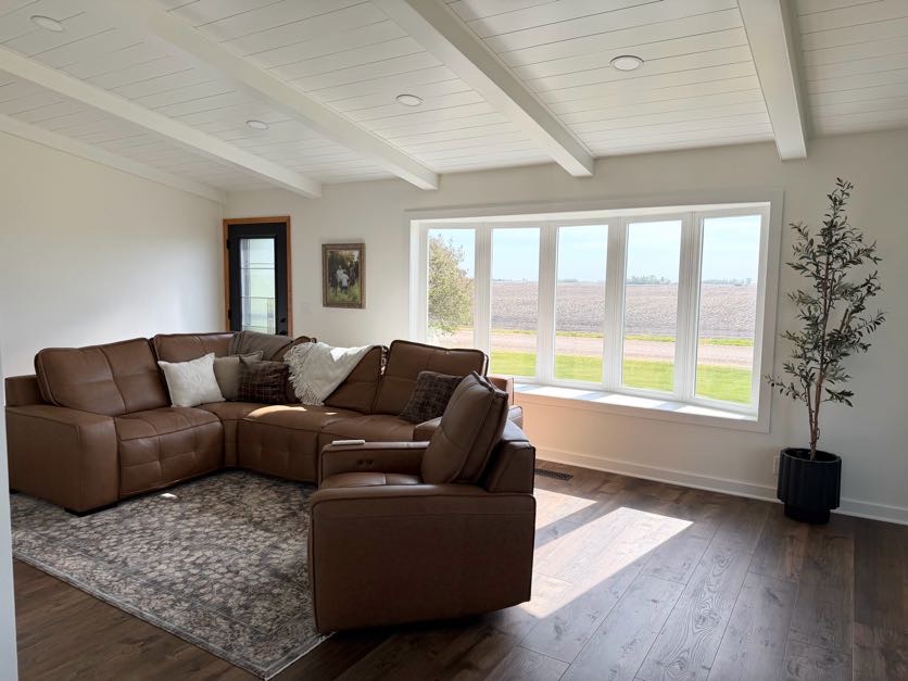 A complete transformation to this porch simply using paint!