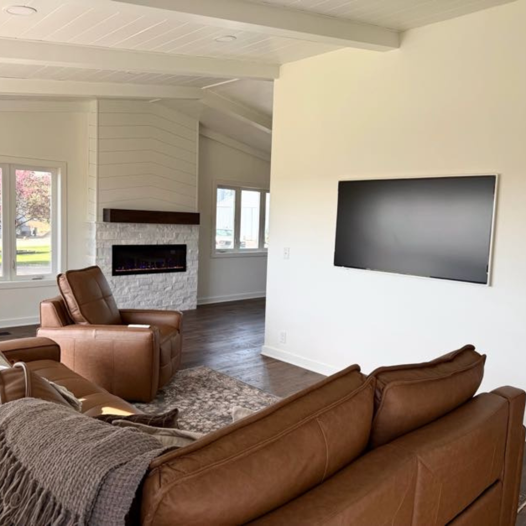 A complete transformation to this porch simply using paint!